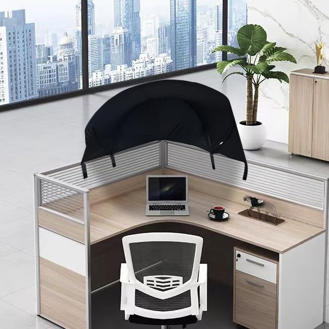 Large Size Cubicle Corner Desk Shade for Office,Portable Foldable Light Shade Cover, Fit for Taller Cubicle Partitions for Privacy Attached in a Normal 90 Degree Cubicle Corner-DeskLoop Office