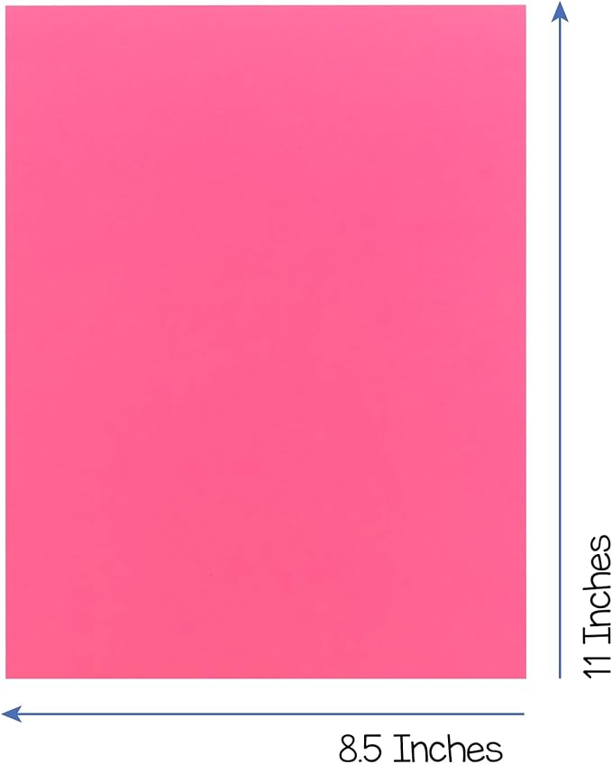 Hygloss Bright Colored Cardstock - 8.5x11-Inch, 12 Assorted Colors, 240 Sheets, 65 lb/ 176 gsm, Fade-Resistant, Acid-Free Color Card Stock Paper-DeskLoop Office