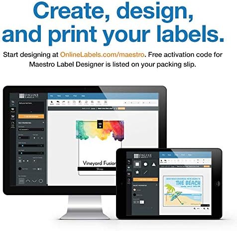 4 x 3 Rectangle Mailing Labels - Permanent, White Matte - Shipping, Wine, Product - Pack of 12,000-2,000 Sheets - Inkjet/Laser Printers - Online Labels-DeskLoop Office