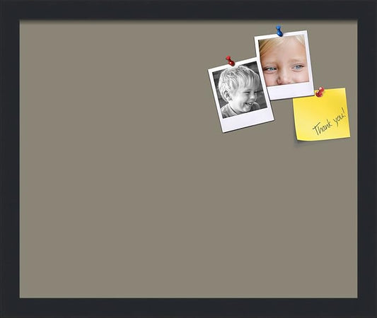 PinPix 17x14 Inch Cork Bulletin Board. This Decorative Framed Pin Board Comes with Pewter Design and a Satin Black Frame. Ideal for Home Office Decor or Message Board (PinPix-1812)-DeskLoop Office