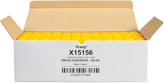 Prang Washable Glue Stick, Clear, 74 Oz., 60 Count-DeskLoop Office