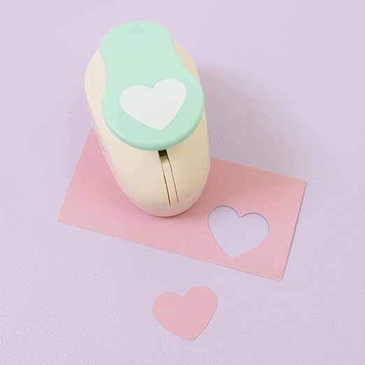 Craftelier - 1 Inch Heart Hole Punch with Lever Press | Hole Puncher for Paper Crafts | Heart Punch for Scrapbooking, DIY Cards & Journals | Hole Puncher for Paper & Cardstock.-DeskLoop Office