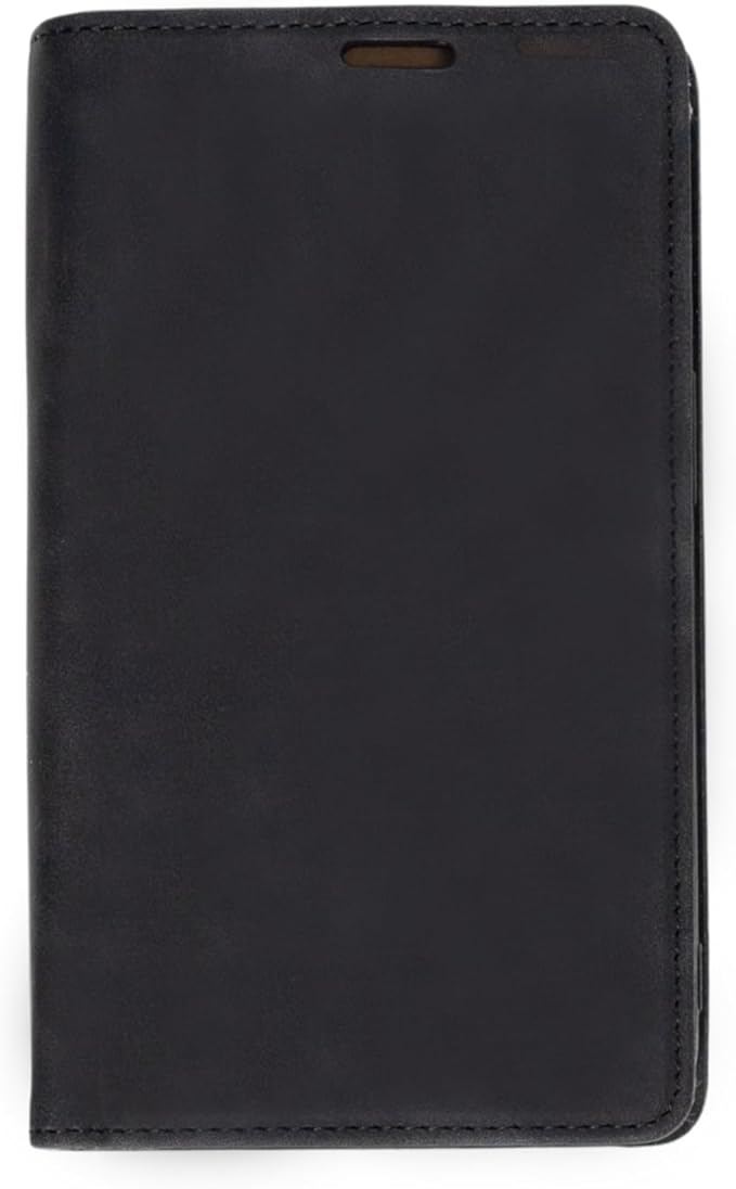 MOJO Notepad Phone Case for iPhone 16 - Folding Wallet Phone Case with Mini Pen and Note Pad (Black)