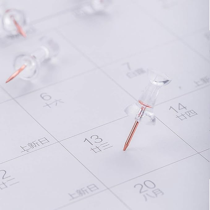 Paper Clips and Binder Clips Set, Metal Assorted Sized Binders with Push Pins, Cute Office Supplies for Desk, Desk Accessories (Square-Rose-Gold)-DeskLoop Office