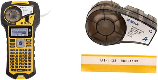 Brady M210 Portable Label Printer Bundle with Self-Laminating Wire Wrap | Protective Covering for Labels-DeskLoop Office