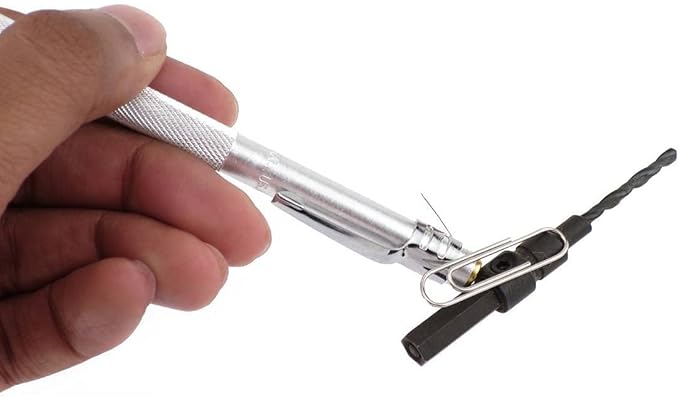 General Tools Angle Protractor #17 Stainless Steel Square Head + General Tools 88CM Tungsten Carbide Scribe and Magnet, Copper, Replaceable Tip-DeskLoop Office