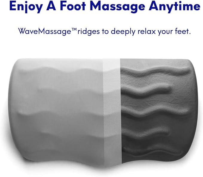 C CUSHION LAB Ergonomic Foot Rest for Under Desk - Patented Massage Ridge Design Memory Foam Foot Stool Pillow for Work, Home, Gaming, Computer, Office Chair - Footrest for Back and Hip Pain Relief-DeskLoop Office