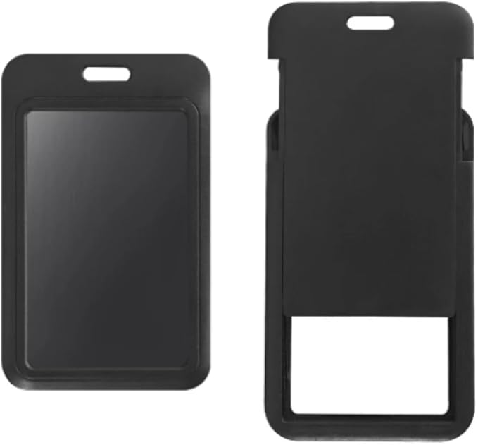 5 Pcs ID Badge Holder, Vertical Key Name Card Protector, Hard Plastic Cover - Image 8