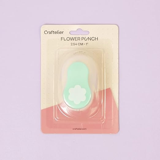 Craftelier - 1 Inch Flower Hole Punch with Lever Press β Flower Punches for Paper Crafts | Hole Puncher for Crafts, Scrapbooking, DIY Cards & Journals | Hole Punch Shapes for Paper & Cardstock.-DeskLoop Office
