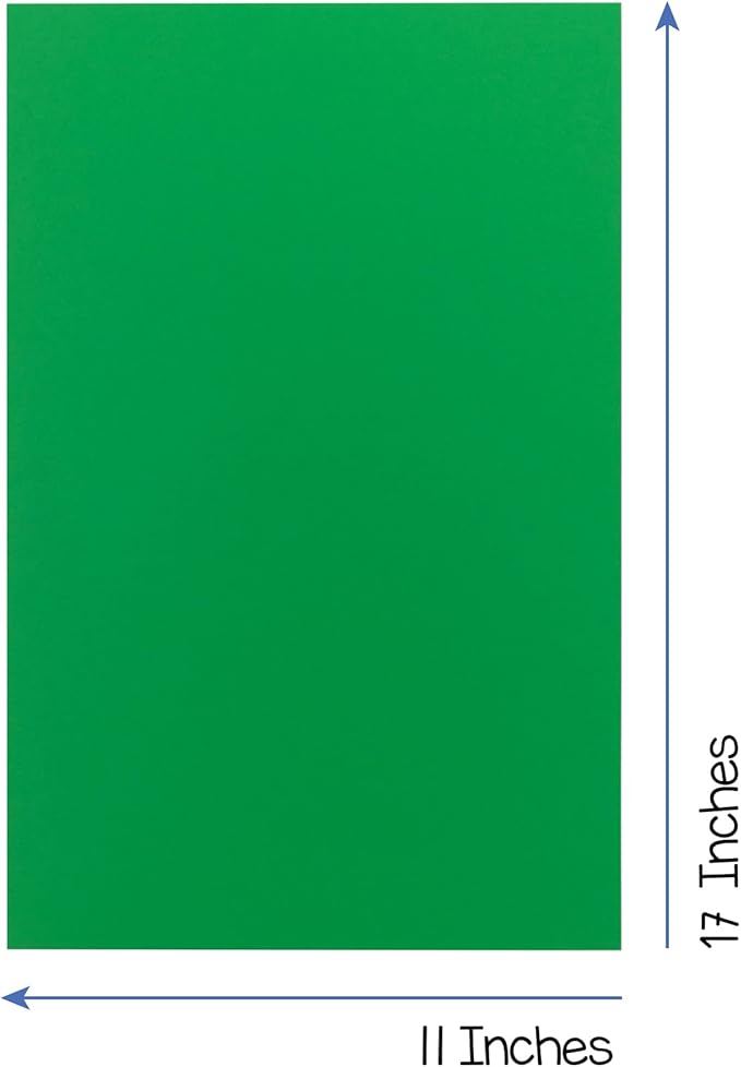 Hygloss Products Bright Colored Cardstock - 240 Sheets - 11x17 Card Stock Paper- 10-12 Bright Colors-DeskLoop Office
