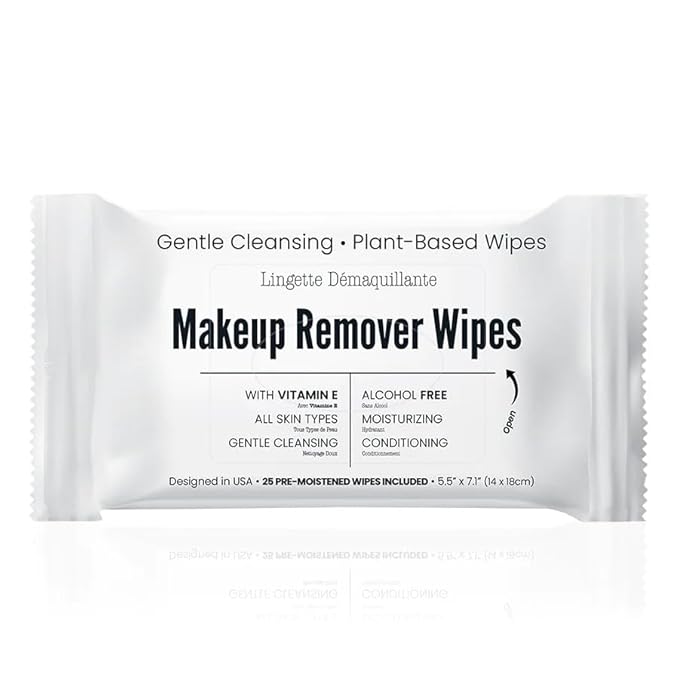 Bulk Makeup Remover Wipes - 25 Wipes per Bulk Pack - Resealable Packaging for Convenience-DeskLoop Office