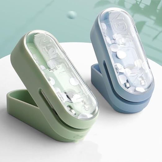 Knamoda Mini Small Hole Puncher Blue Color, 10 Sheet Paper Hole Puncher Capacity Single Hole Puncher for Office Use Or Gift for Students (Blue)-DeskLoop Office