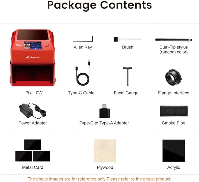 AlgoLaser 10W Laser Engraver Machine: Portable & Smart with 3.5" Touch Screen, Hand Drawing/Wireless/SD Card/Offline Engraving, AlgoOS 2.0 Self Developed System for Wood, Acrylic, Leather-DeskLoop Office