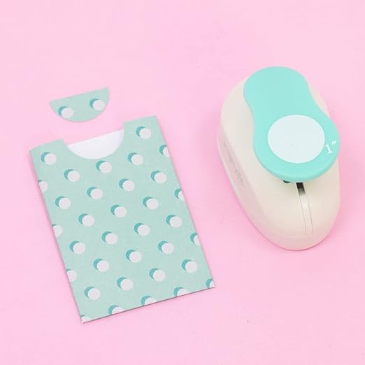Craftelier - 1 Inch Circle Punch with Lever Press | Shape Hole Puncher for Paper Crafts | Round Hole Punch to Create Scrapbooks, DIY Cards & Journals | Mini Hole Punch for Paper & Cardstock.-DeskLoop Office