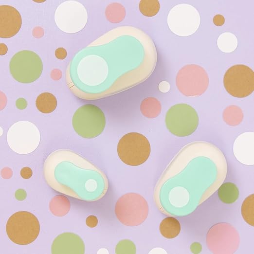 Craftelier - 3/8 Inch Circle Punch with Lever Press | Shape Hole Puncher for Paper Crafts | Round Hole Punch to Create Scrapbooks, DIY Cards & Journals | Mini Hole Punch for Paper & Cardstock.-DeskLoop Office