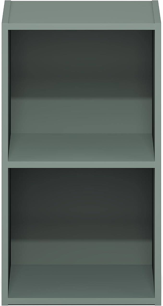 Furinno PASIR Book Shelf, 2-Tier Modern Bookshelf, Open Shelves Bookcase 9 x 12 - Image 6