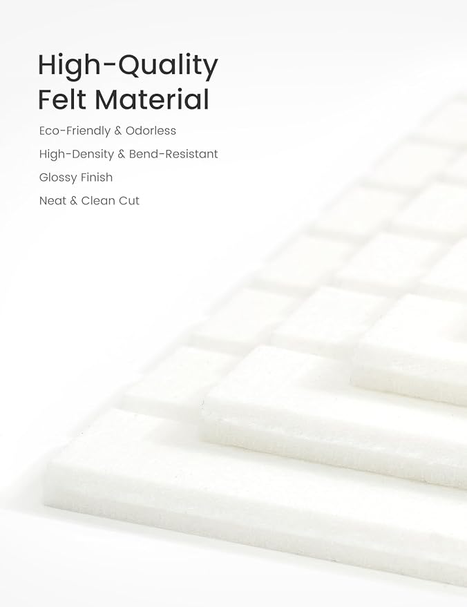 Bumusty Large Cork Board Alternative-47 x35 Felt Bulletin Board Tiles, with 30 Pushpins, 70 Adhesive Tabs, 12-Pack Slat Wall Paneling, Cork Boards for Office Push Pin Board Felt Board-Milky White-DeskLoop Office