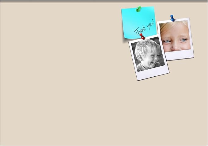 PinPix 40x28 Inch Cork Bulletin Board. This Decorative Framed Pin Board Comes with Desert Pastel Design and a Satin Black Frame. Ideal for Home Office Decor or Message Board (PinPix-1815)-DeskLoop Office