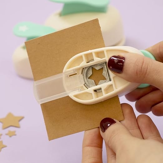 Craftelier - 5/8 Inch Star Hole Punch with Lever Press β Star Hole Puncher for Paper Crafts | Punch for Scrapbooking, DIY Cards & Journals | Hole Punch Shapes for Paper & Cardstock.-DeskLoop Office