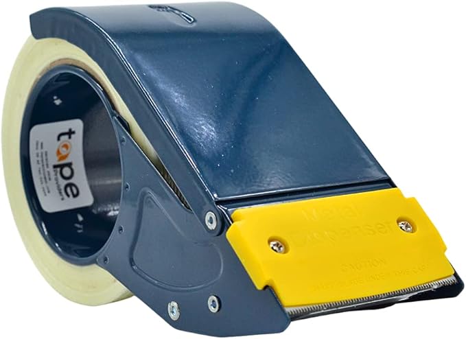 WOD Excell ET-366 Heavy Duty Metal Frame Filament Strapping Tape Dispenser: Fits 3 inch Wide, Blue-DeskLoop Office