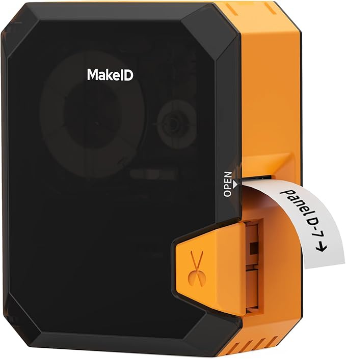 Makeid P31 Industrial Label Maker, Thermal Transfer Label Printer Portable Bluetooth Labeler with 0.71" W x 26.24ft L Label, Wire and Cable Labeling Machine for Job Sites, Fast Creat and Print Label-DeskLoop Office