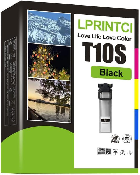 T10S Black Ink Cartridges Use for Printers WorkPorce Pro WF-C5390/WF-C5890 Color Printer 1 PCS of Black Color-DeskLoop Office