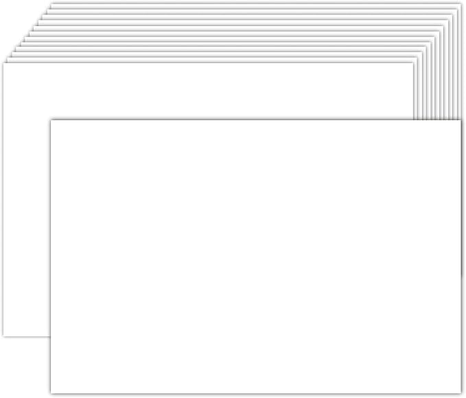 300 Pack White Blank Index Cards 4x6 Thick Paper, Goefun 80lb Heavyweight CardStock Unlined Notecards for Postcards, Photo Paper, Recipe Cards-DeskLoop Office