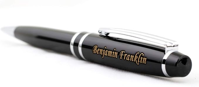 Free Engraving - Personalized Roller Ballpen, Ballpoint pen, Refillable Pens, Retractable Medium Refill Pen Black Ink, Custom Gifts for Men, Women, Classy Gift Box-DeskLoop Office