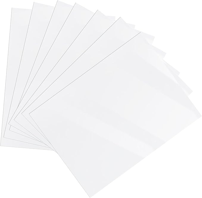 Printable Vinyl Sticker Paper for Inkjet Printer - Glossy White - 22 Decal Label Self-Adhesive Sheets 8.5"x11"- Dries Quickly-DeskLoop Office