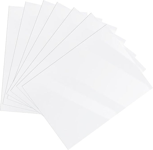 Printable Vinyl Sticker Paper for Inkjet Printer - Glossy White - 22 Decal Label Self-Adhesive Sheets 8.5"x11"- Dries Quickly-DeskLoop Office
