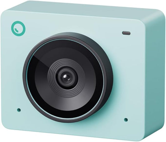 OBSBOT Meet 2 Webcam 4K - AI Framing & Auto Tracking, 1/2" Sensor, 60FPS, Auto Focus, HDR, Dual Mics - Lightweight USB Web Camera for Streaming, Zoom Meetings, Gaming. (Aurora Green)-DeskLoop Office