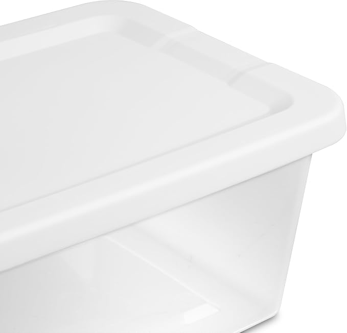20-Pack 6 Quart Clear Plastic Storage Bins - Image 8