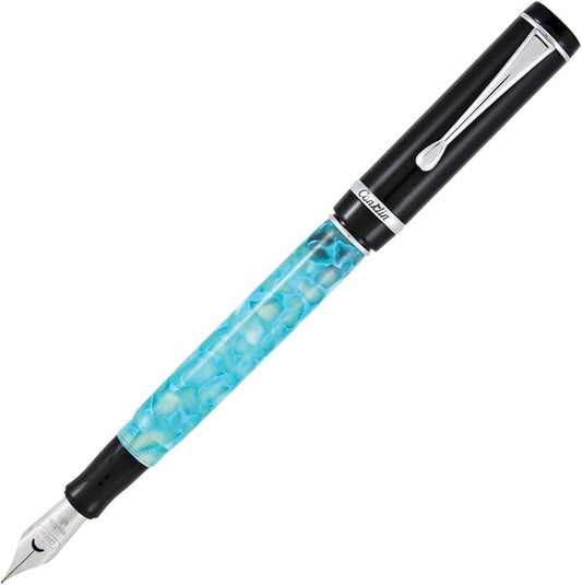 Conklin Duragraph Fountain Pen Turquoise Nights - Medium Nib, Elegant Writing Instrument with Vibrant Turquoise Finish-DeskLoop Office