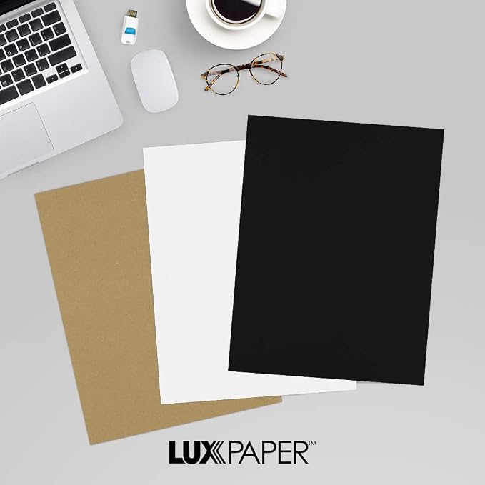 LUXPaper 8.5" x 11" Paper | Letter Size | Midnight Black | 28lb. | 250 Qty - Image 9