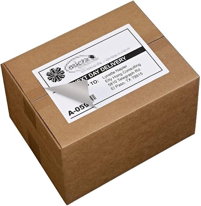 Shipping Label with Rounded Corner, 8.5 x 5.5 Inches Half Sheet Self Adhesive - Image 5
