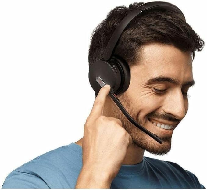 Yealink BH70 UC Wireless Bluetooth Headset with Microphone for Work, up to 35h Talking Battery, Teams UC Compatible Headsets for Computer Mobile, 147g Lightweight Headphone for Open Office 50m Range-DeskLoop Office