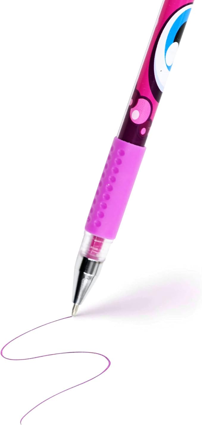 Scentos Scented Gel Pens Set – 24 Pack Neon Colors – Fine Tip Pens for Kids & Adults – Fruity Scents – Fun Art Supplies for Drawing, Coloring, Scrapbooking, Journaling & School-DeskLoop Office