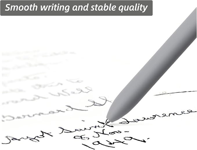 Gel Pens, 6 Pcs 0.5mm Fine Point Smooth Writing Pens Cute Pens, High-End Series Black Ink Pens for Journaling Note Taking, School Office Supplies for Women Men (6 Pcs Gold Morandi)-DeskLoop Office