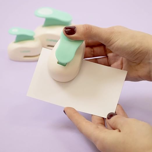 Craftelier - Paper Punch Set | 3/8", 5/8" & 1" Shape Hole Puncher for Paper Crafts | Round Hole Punch to Create Scrapbooks, DIY Cards & Journals | Craft Punch Set for Cardstock.-DeskLoop Office