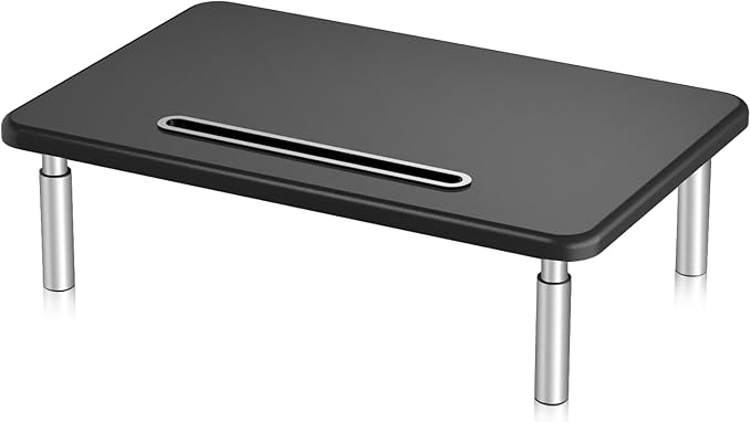 suptek Monitor Laptop Stand,Monitor Laptop Stand Riser for Desk,3 Height Adjustable,Laptop Computer Stand With Metal Vented Platform for Laptop, PC, Printer(MST003M)-DeskLoop Office