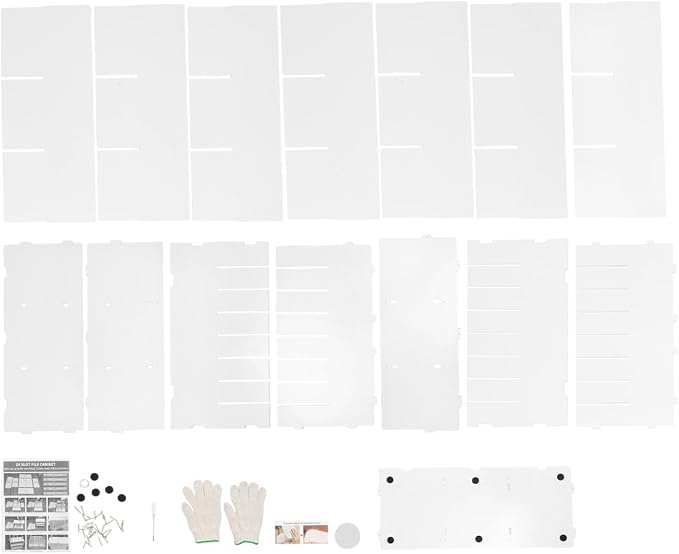 Literature Organizer, Desktop File Sorter Mail Center, Paper Storage Cabinet - Image 9