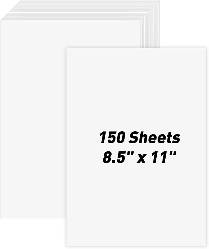 MAXECHO 8.5" × 11" White Cardstock Bulk 150 Sheets Construction Paper Card Stock Printer Paper for DIY Art Crafts, Cricut Card Making, Office Printing, Scrapbooking, Drawing, Invitations, 180 GSM-DeskLoop Office