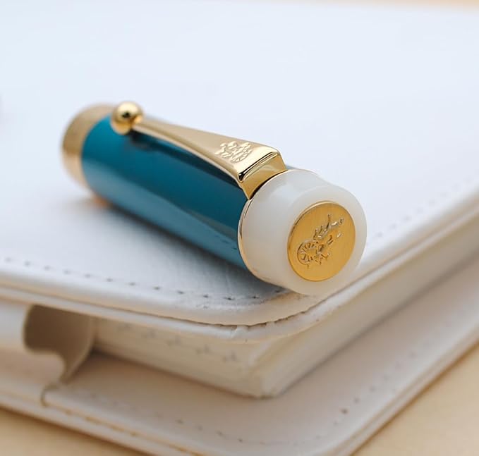 JINHAO 100 Fountain Pen with Ink Converter (Medium Nib 0.7mm, Dark Blue)-DeskLoop Office