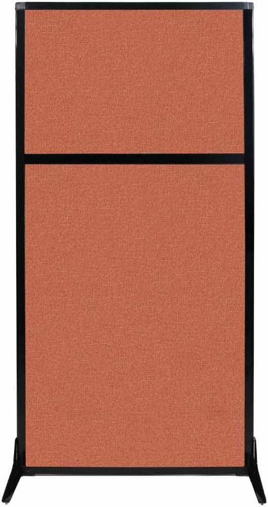 Versare Workstation Partition | Portable Wall Divider | Modern Office Cubicle | Free Standing Privacy Screen | Flexible Work Space | 33" x 70" Papaya Fabric Panels-DeskLoop Office