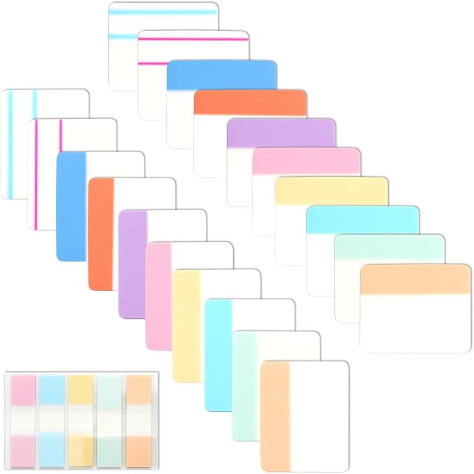 Sticky Index Tabs Book Page - 500Pcs 2 Inch Writable Colored Pages Markers, Repositionable File Tab Flags Labels Self Adhesive Reading Divider Sticker for Books, Binders, Notebook Files Folders,Pastel-DeskLoop Office