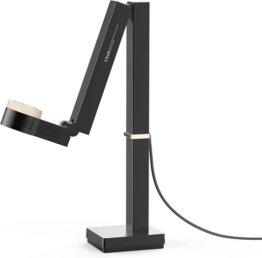 CZUR Fancy Pro 8MP USB Document Camera for Teacher, 4K Webcam with Microphone and LED Light, Up to 60fps, Auto Focus, for Remote Teaching, Live Streaming, Web Conference, for Mac and Windows-DeskLoop Office