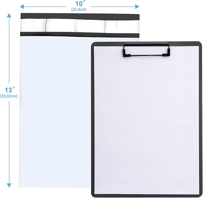 Poly Mailers 10x13 Inch 200 Pcs, White Shipping Bags, Mailing Envelopes with Self Seal Adhesive Strip, Waterproof and Tear-Proof Poly Bags for Non-Fragile Items.-DeskLoop Office