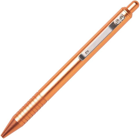 Everyman Grafton Full Click Refillable 0.7mm Ball Point Pen, Rose gold | Sleek Anodized Aluminum EDC Pen with Deep Grooved Grip | Smooth Writing Pocket Pen for Office, Travel, Gifting & Daily Use-DeskLoop Office