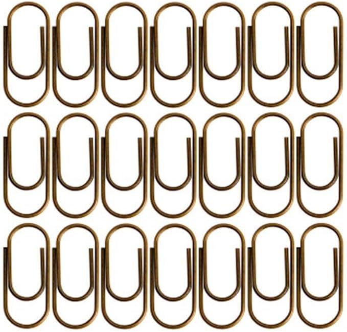 Generic 150 Pcs/Pack Mini Bronze Color Paper Clips Metal Paper Clips Notes - Image 9
