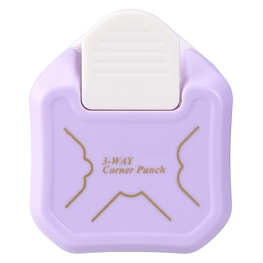 MyArTool 3 in 1 Beauty Shape Corner Punch, 3 Way Corner Paper Punch for Paper Crafts, Laminate, Cardstock, Business Card, DIY Projects, Photo, Card Making and Scrapbooking-DeskLoop Office